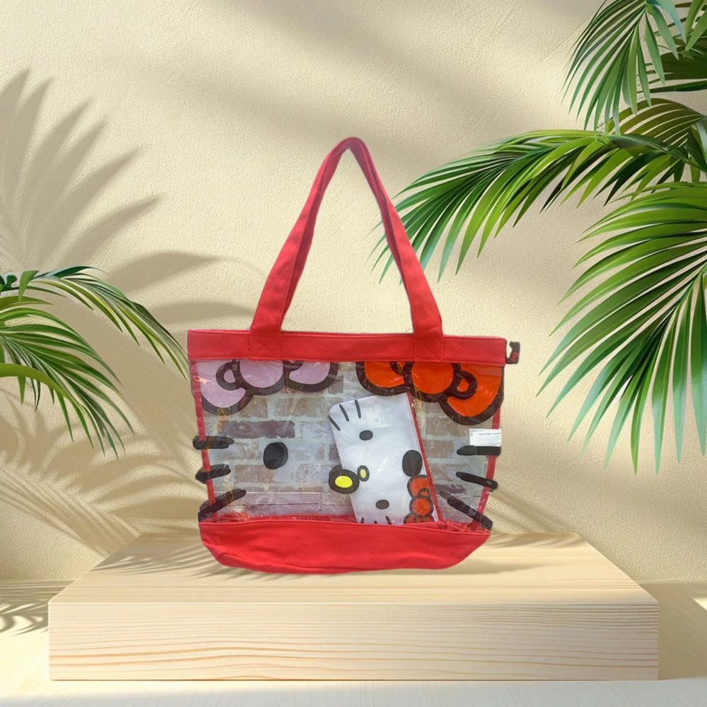 Hello Kitty Loungefly Transparent Red Tote Bag